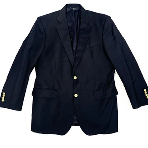Brooks Brothers Madison Saxxon Gold Buttons Blazer Jacket 42R Country Club USA - Foto 1 di 22