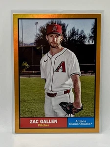 Lámina naranja Zac Gallen Topps Archives 2024/15 Arizona Diamondbacks - Imagen 1 de 2