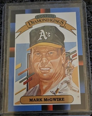 Donruss Baseball Diamond Kings 1987 #1 Mark McGwire Oakland Athletics Ex Aug119 Foto 1 de 2