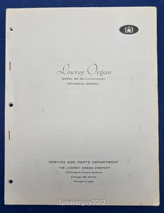 Original Lowrey Organs Technical Manual /  SS-25 Lincolnwood - #1 - Picture 1 of 1