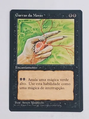 MTG Deathgrip (Portugese 4th Edition (BB)/Black/U) - BGM - Image 1 of 2