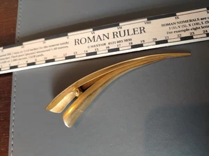 Very Rare Vintage Ted Muehling Possibly 24K Gold Plated Birds Beak Hair Clip - Picture 1 of 17