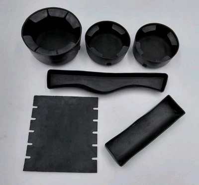 Chevrolet TrailBlazer 2002-2009 juego de consola de goma portavasos insertos 6 piezas OEM Foto 1 de 4