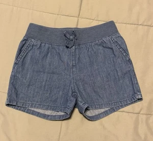 The Children’s Place Girls Denim Drawstring Casual Shorts Size 8 - Picture 1 of 3