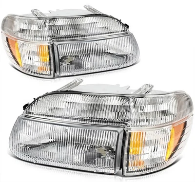 Pair For 1995-2001 Ford Explorer 1997 Mercury Mountaineer Headlights Assembly - Изображение 1 из 4