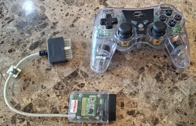 Clear Nyko Wireless Controller for Sony Playstation 2 PS2 with receiver - Image 1 of 4