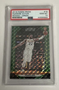 Deandre Ayton Rookie Card 2018-19 Panini Prizm Mosaic Green #18 PSA 10 - Picture 1 of 2