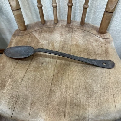 Vtg Antique 19th Century Walco WBW Primitive Metal Steel Kitchen Spoon Utensil  - Image 1 of 4