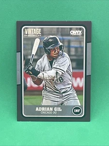 Onyx 2025 vintage Adrian Gil Rookie/RC #9/10 *NEGRO* - Imagen 1 de 2