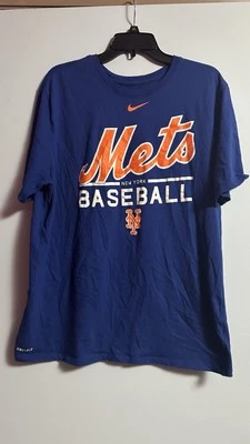 Nike New York Mets Béisbol MLB Logo Camiseta Dri-Fit Hombres XL Foto 1 de 4