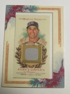 2007 TOPPS ALLEN & GINTER BASEBALL RELIC JERSEY MARCUS GILES SAN DIEGO PADRES - Picture 1 of 1