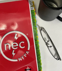 Professionally Highlighted & Tabbed NFPA 2023 NEC Code Spiralbound - Picture 1 of 4