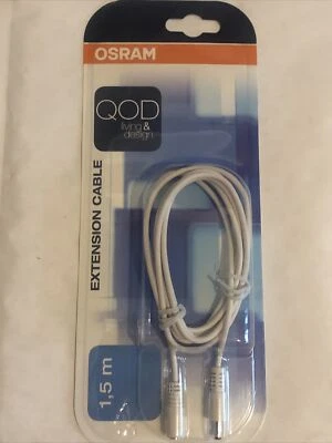 Osram QOD 1.5m Niedervolt Verlängerungskabel Nr 40014 IP20  12-24V  weiss NEU - Bild 1 von 2