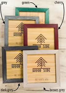 Rustic Wooden Picture Frames - Natural Solid Distressed Wood - Wall/ Tabletop - Picture 1 of 24