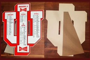 VINTAGE 1982-1983 Indiana University Hoosiers Basketball Football Soccer BUD! - Picture 1 of 4