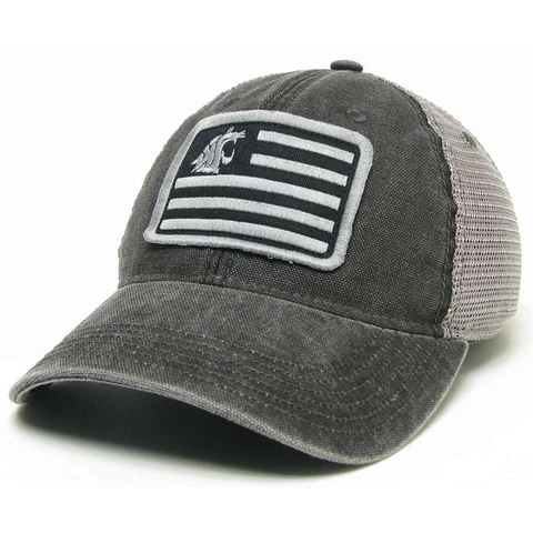 Washington State Cougars Legacy Trucker Hat - Flag Cover