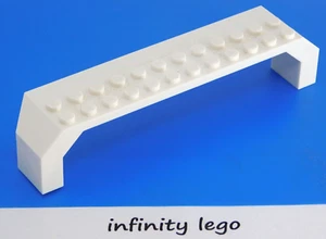 LEGO White Arch 2 x 14 x 2.3 Mudguard Building Constructions Bridge (30296) - x1 - Picture 1 of 2