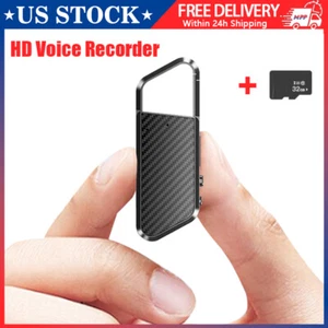 32GB Micro Mini Spy Digital Voice Activated Recorder Audio Magnetic MP3 Player - Picture 1 of 13