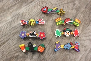 ¡Juego De Colección De 7 Correas Infantiles 3"! Animales de Halloween coloridos hechos a mano Navidad en muy buen estado - Imagen 1 de 3