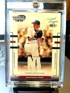 2004 KAZUHISA ISHII #84/250 DONRUSS WORLD SERIES GAME WORN JERSEY #WS-93 MINT. - Picture 1 of 9