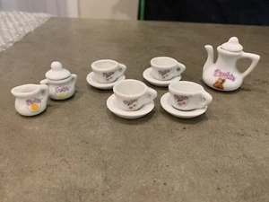 Barbie Porzellan Miniatur Teeservice Komplettset 13 Teile von Stombecker Corp - Bild 1 von 10