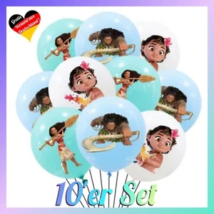 VAIANA BALLON SET ⭐10x Moana Luftballons Party Ballon Set Motto Kindergeburtstag - Bild 1 von 8