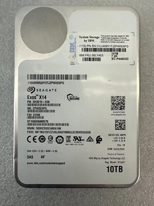 Seagate EXOS X14 10TB 3.5" SAS HDD ST10000NM0578 Hard Drive 00LY453 *NOT SATA* - Afbeelding 1 van 6