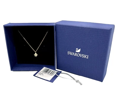 Swarovski Crystal Jewelry Pendant DICE Gold Tone Plated with Gift Box NWT - Image 1 of 4