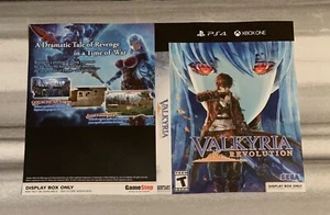 SHIPS SAME DAY Rare GameStop Display Valkyria Revolution PS4 Xbox Cover Art Only - Picture 1 of 1