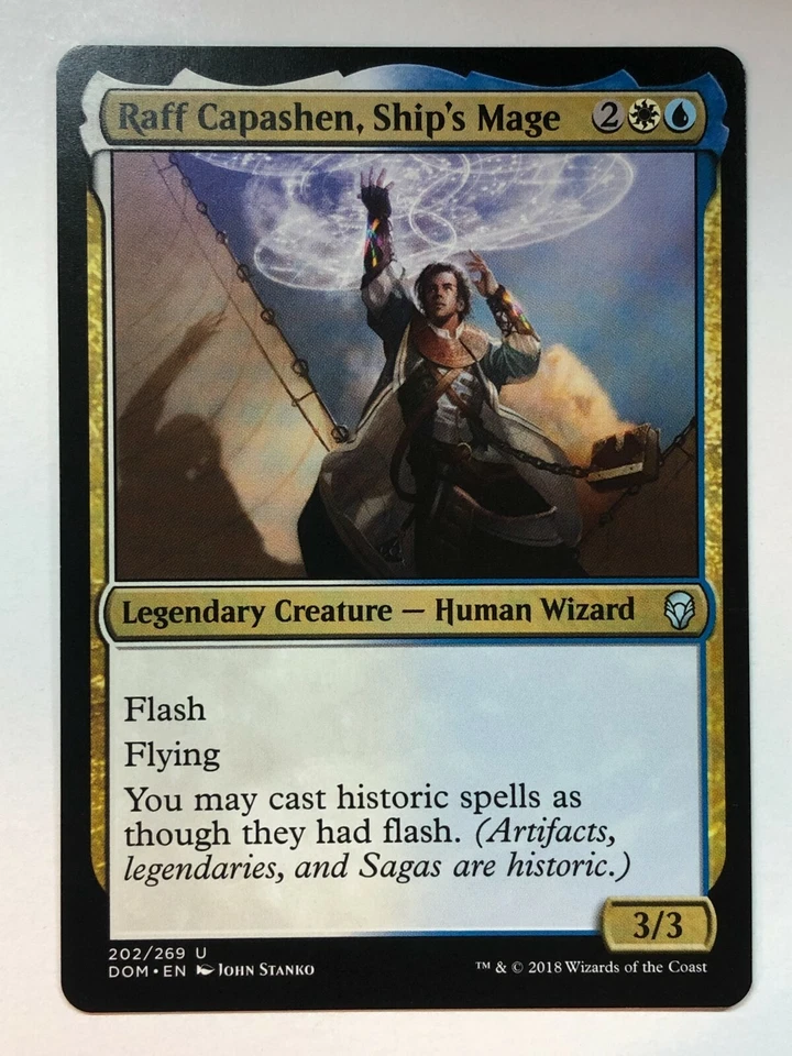 MTG Raff Capashen, Ship's Mage Dominaria 202/269 Regular Uncommon - Image 1 of 1