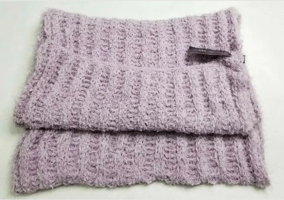 Inc International Concepts Womens Super Soft Purple Infinity Scarf