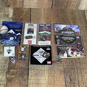 Vintage Colorado Rockies Baseball Coca Cola Lapel Hat Pin Car Lot of 10 - Picture 1 of 18