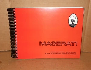 Maserati Biturbo FACTORY SHOP MANUAL Fuel Injected 3V & 4V service repair book  - Bild 1 von 9