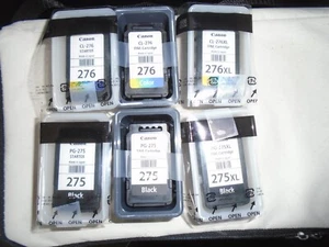 CANON 6 LOT EMPTY PG-275XL PG-275 CL-276, CL-276XL INK CARTRIDGES - Afbeelding 1 van 1