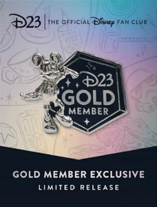Disney D23 Exclusive 2023 Gold Member Mickey Mouse Statue D100 Commemorative Pin - Picture 1 of 4