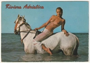 RIVIERA ADRIATICA - DONNA - SEXY - NUDO - NUDE - CAVALLO - VIAGG. -97254- - Picture 1 of 1