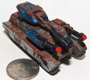 Small Micro Machine Plastic Military Puma Tank in Gray & Red Camouflage - Picture 1 of 5