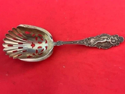 Phoebe por Watson-Newell plata esterlina Bon Bon cuchara oro lavado 6" Foto 1 de 3