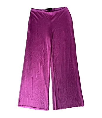 Pantalones de vestir Ralph Lauren etiqueta negra púrpura mezcla de lana pierna ancha recta talla L Foto 1 de 4