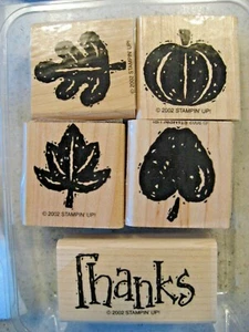 Stampin' Up! Fall Fun 1999 Stampin' Up! Set 4 francobolli ritirati - Foto 1 di 4