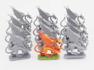 GW WARHAMMER MIGHTY EMPIRES DRAGONS X 12. VERDE 1908 - Imagen 1 de 2