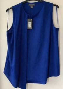 PRIMARK SIZE 12-14 UK BEAUTIFUL COBALT BLUE SLEEVELESS TOP. EXCELLENT CONDITION. - Picture 1 of 5