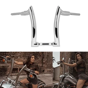 Manillar de elevación de 14"" barra de arrastre apto para Harley Softail Touring - Imagen 1 de 16