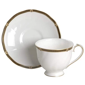 Juego de tazas y platillos Wedgwood Windsor con patas negras - Imagen 1 de 1