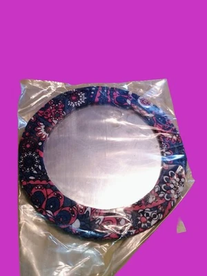 Espejo de mano estilo bohemio acolchado tela 3,5 pulgadas nuevo Foto 1 de 3