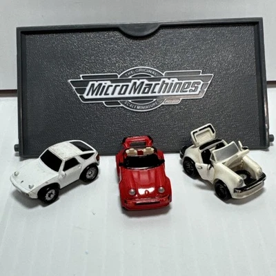 Micro Machines Lot of 3 Porche 928 Red- Porche 911- 911 Deluxe White Galoob - Image 1 of 4