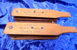 Paar Vintage Lynch World Champion Turkey Call Boxes, Modell 102, 1958. Schön! - Bild 1 von 7