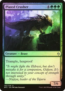 MTG FOIL Plated Crusher  - Battle for Zendikar #183 - Picture 1 of 1