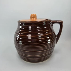 Vintage MCM McCoy Keramik Bohnentopf mit Deckel Suburbia Made in USA Top Zustand! - Bild 1 von 11