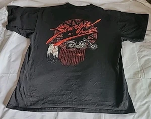 Sturgis T-Shirt Rally 61st Annual 2001 Size LARGE Double Sided Print Graphics - Bild 1 von 11